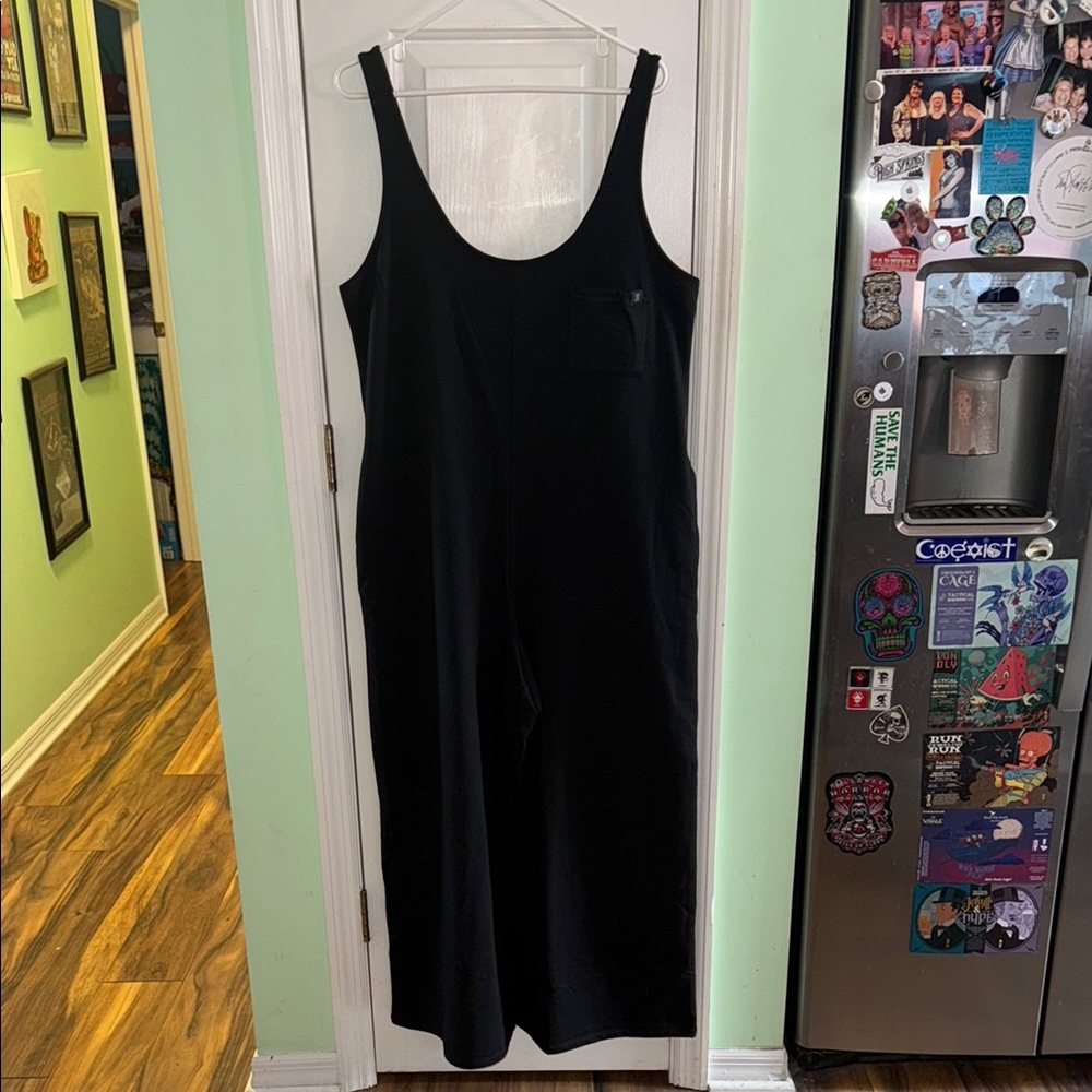 Savage X Fenty Black Sleeveless Loungewear Essential Relaxed Jumpsuit Size Large